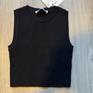 Zara Classic Black Knit Top